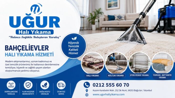 Bahçelievler'de Profesyonel Halı Yıkama Denince Akla Gelen İsim Uğur Halı Yıkama